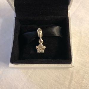 Pandora Jewelry - Pandora Pave shaped star charm. Sterling silver Pandora Jewelry - Pandora Pave shaped star charm. Sterling silver